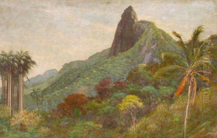 Corcovado Oil Painting by Aurelio de Figueiredo