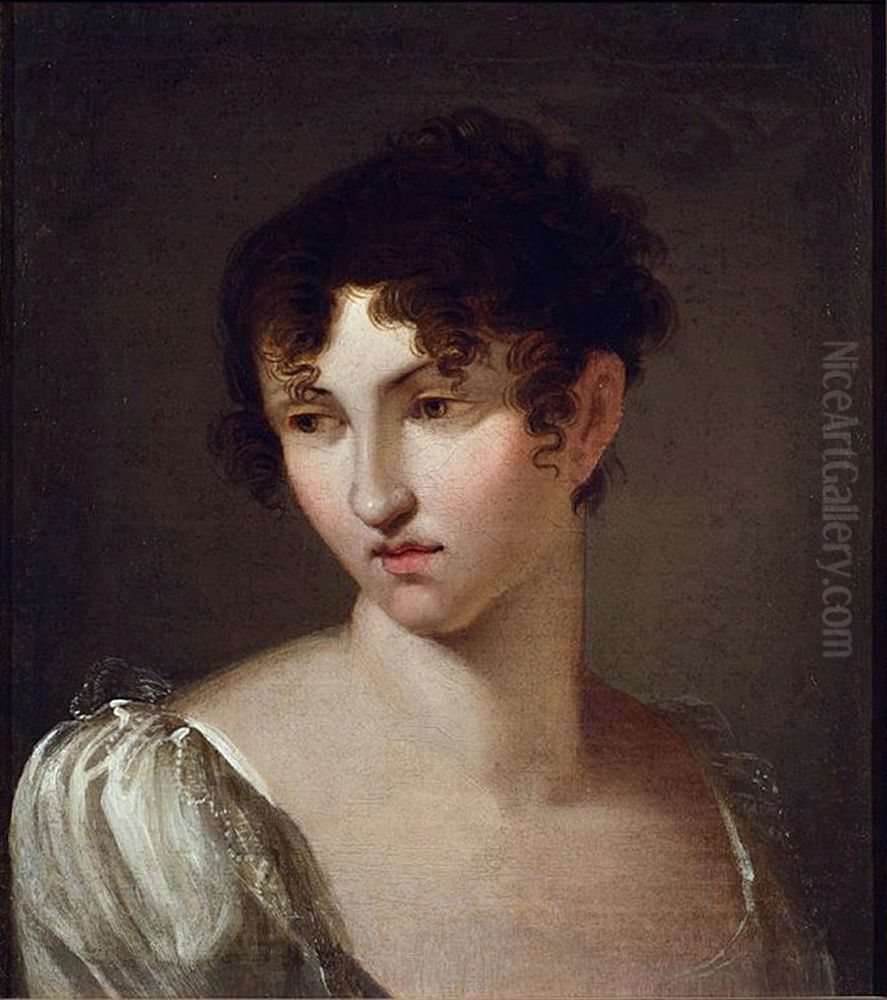 Portret Karoliny z Soltanow Kublickiej (ca 1780-?) Oil Painting by Jan Rustem