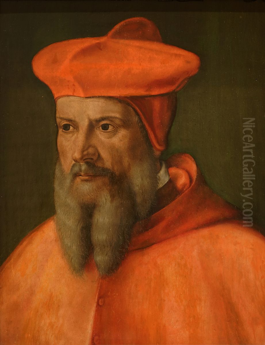 Portrait of cardinal de Tournon Oil Painting by Giovanni Capassini
