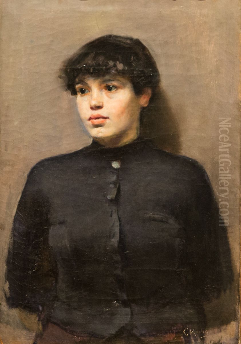 Jossa Oil Painting by Christian Krohg