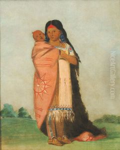Tsee-mount, Great Wonder, Carrying Her Baby in Her Robe