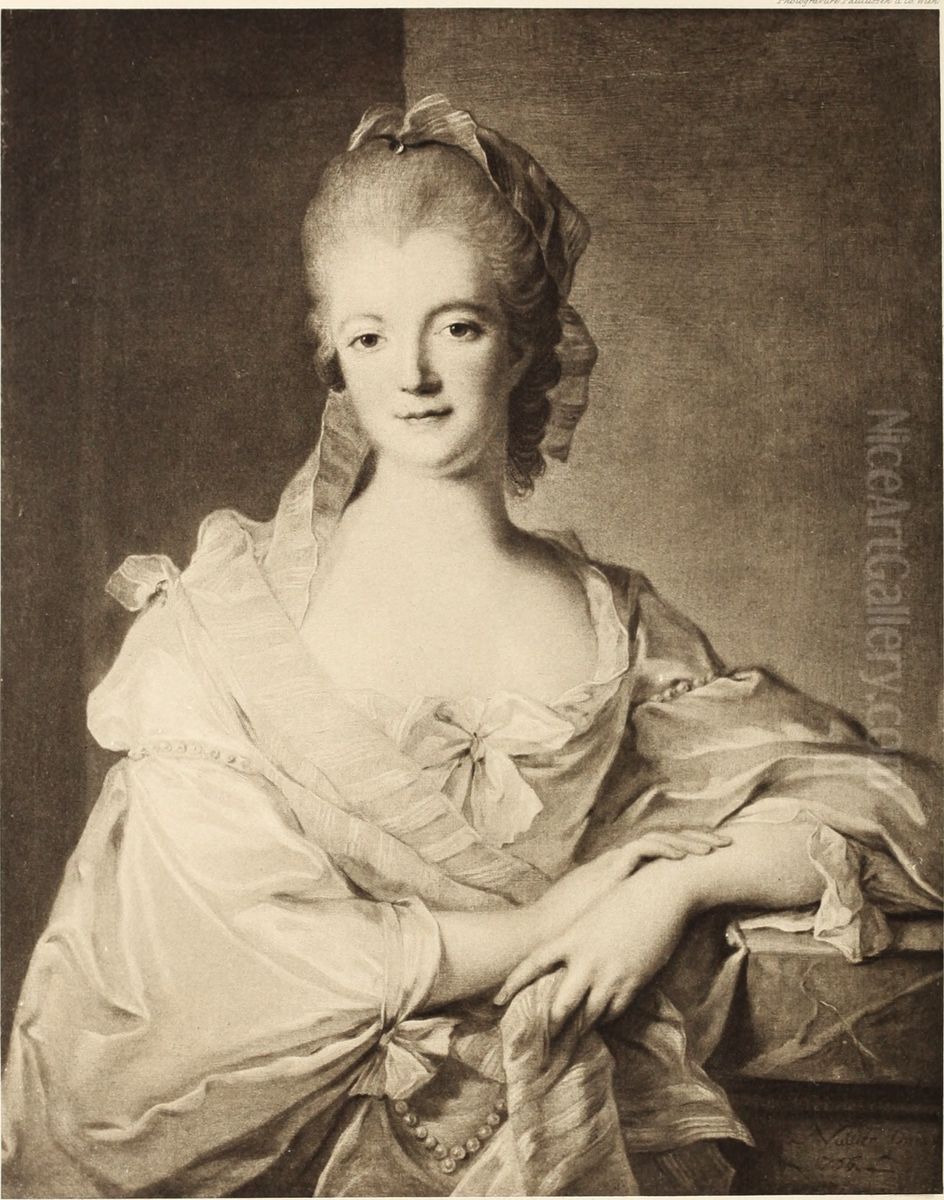 Portrait of Marquise de Poyanne Oil Painting by Jean-Marc Nattier