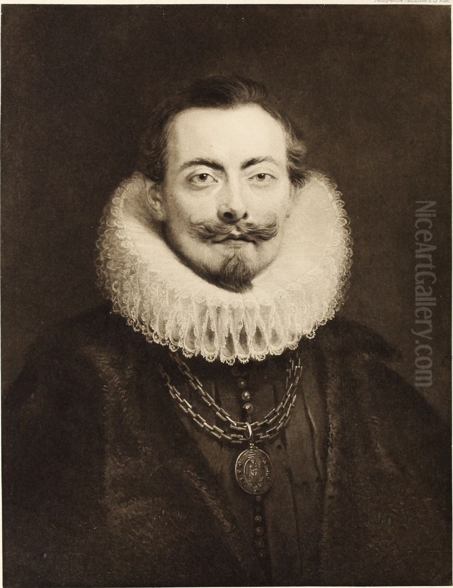 Portrait of Frederic de Marselaer (1584-1670), elder and burgomaster of Brussels Oil Painting by Sir Anthony Van Dyck
