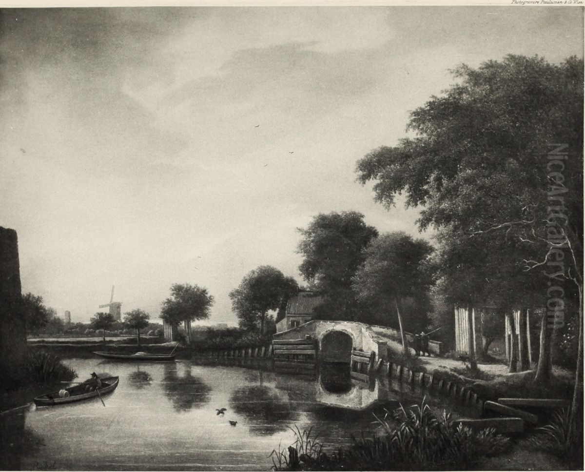 The Stone Bridge Oil Painting by Jacob Van Ruisdael