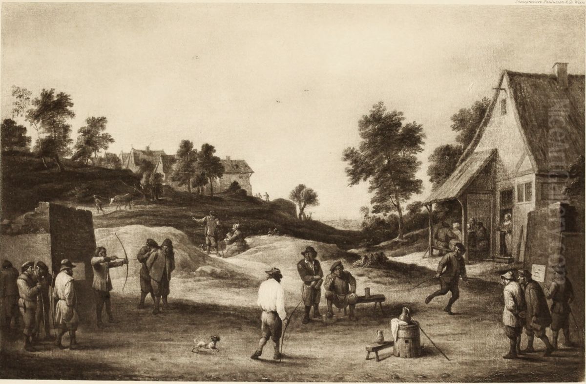 The Archers Oil Painting by David Teniers the Younger