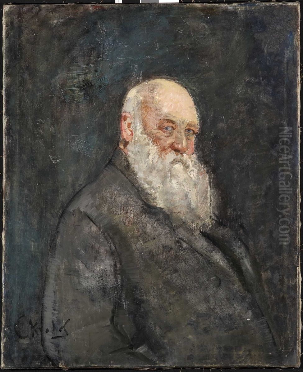 Portrett av Christian Krohg Oil Painting by Christian Krohg