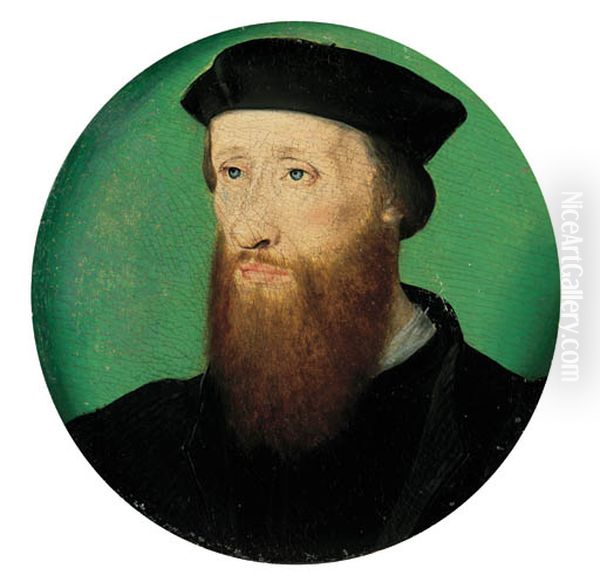 Portrait dit de Jean Calvin Oil Painting by Corneille De Lyon