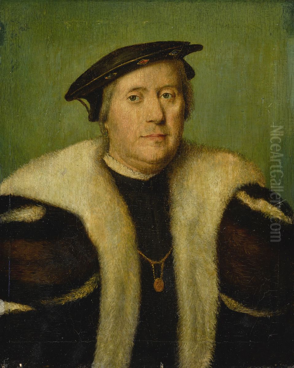 Portrait of Jean d'Albon, seigneur de Saint-Andre (1472-1549) Oil Painting by Corneille De Lyon