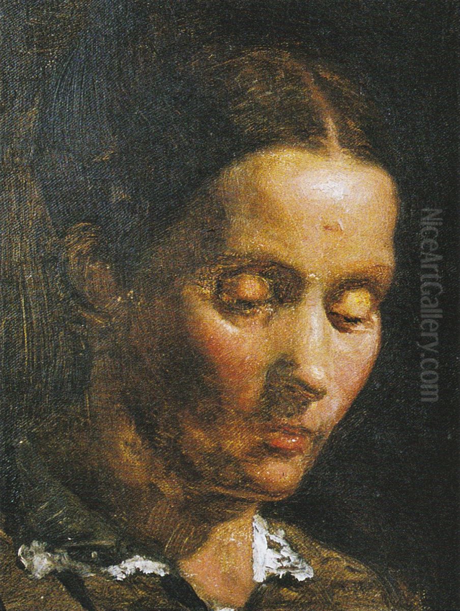 Portrait of Elen Cecilie Gjesdahl. Oil Painting by Peder Severin Kroyer