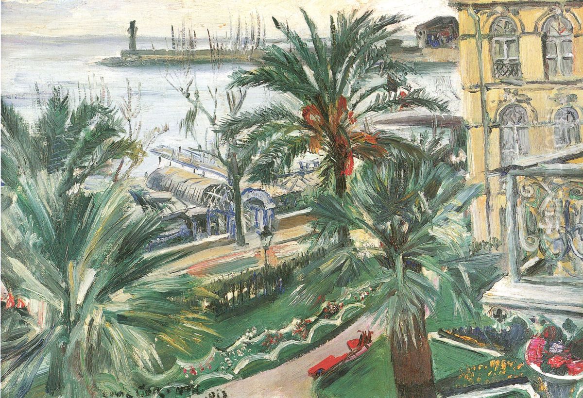 An der Riviera (Mentone) Oil Painting by Lovis (Franz Heinrich Louis) Corinth