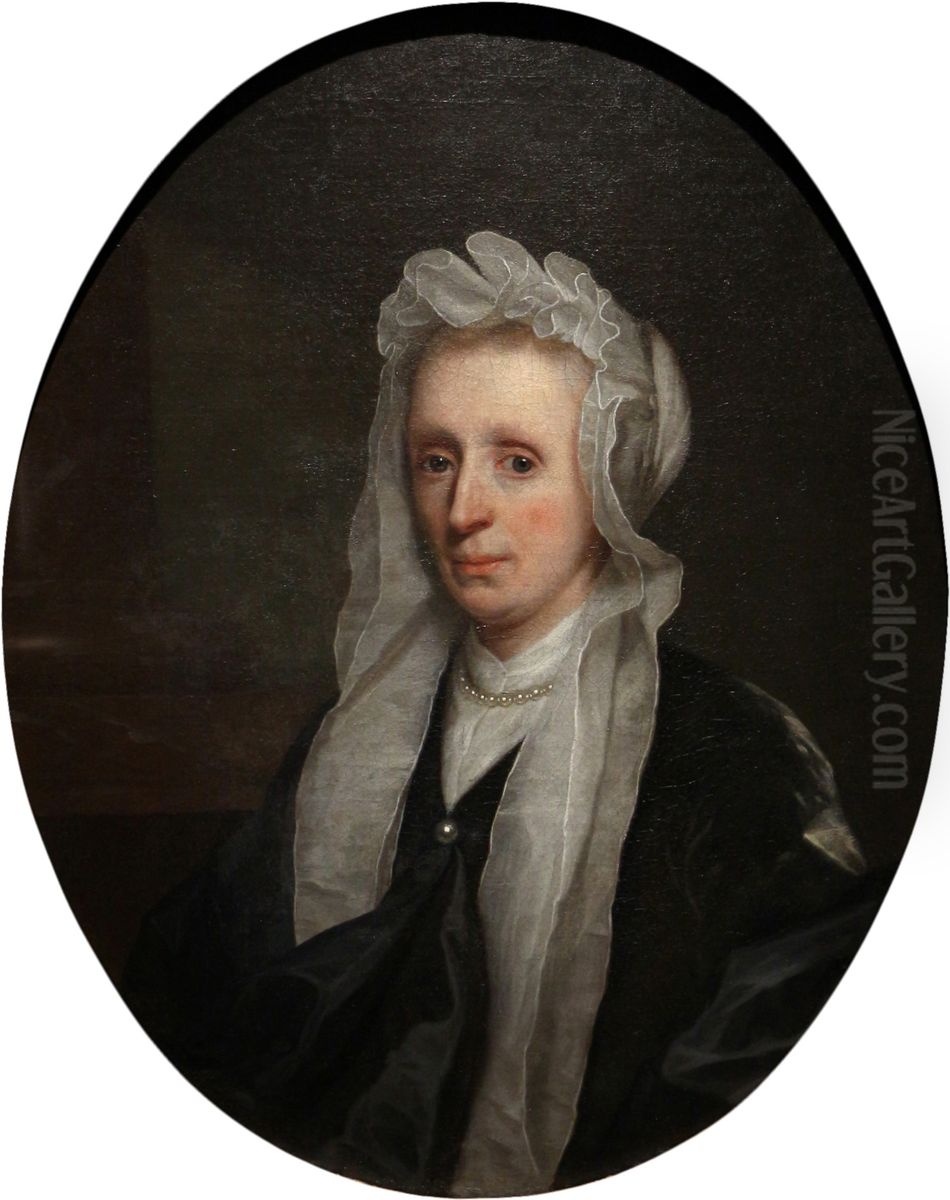 Portrait of Aarnoudina van Beaumont (1635-1702) Oil Painting by Godfried Schalcken