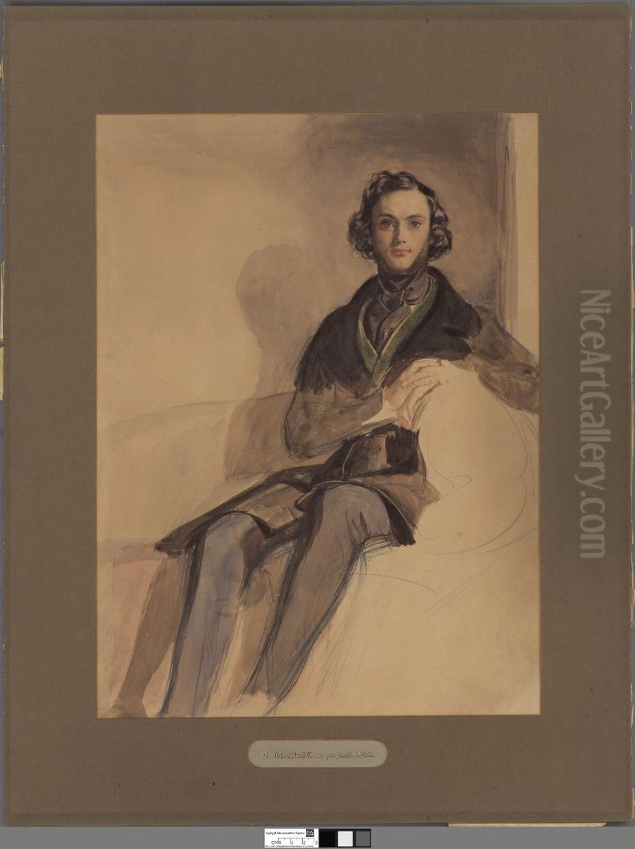 D Maclise Oil Painting by Daniel Maclise