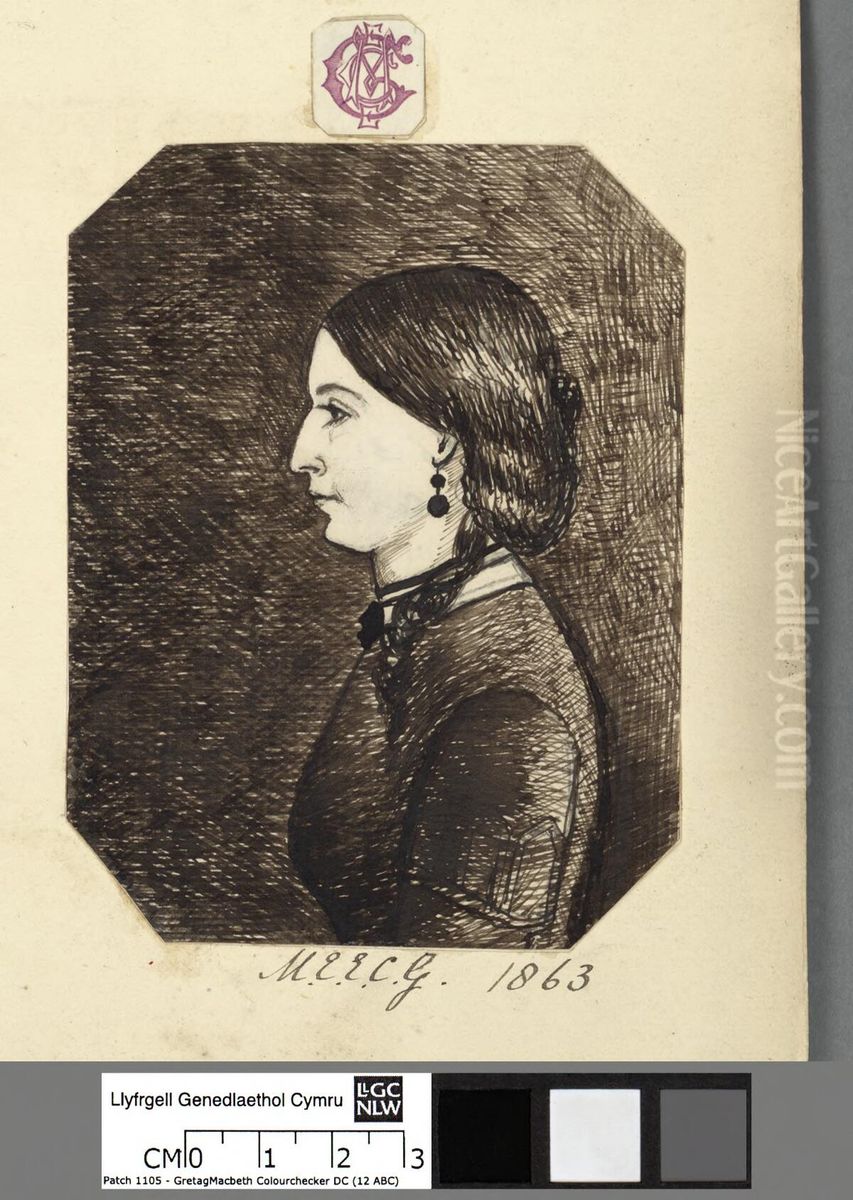 Mr. Trygarn Griffith ; Mrs. Trygarn Griffith ; M.E.E.C.G Oil Painting by Maria Emma Elizabeth Conway Griffith
