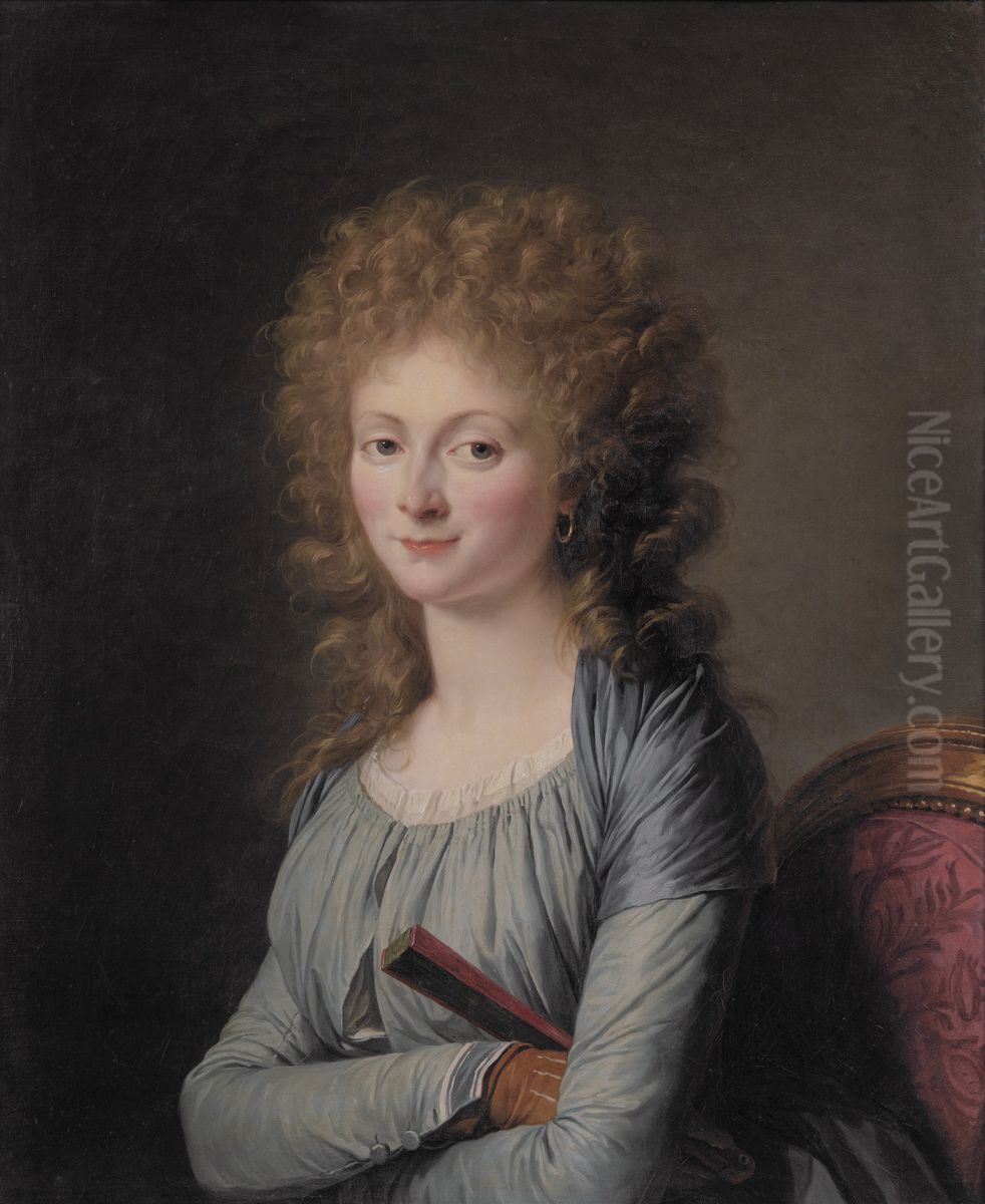 Portrait of Duchesse d'Aiguillon Oil Painting by Adelaide Labille-Guiard