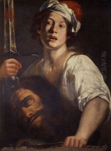 David mit dem Haupt Goliaths