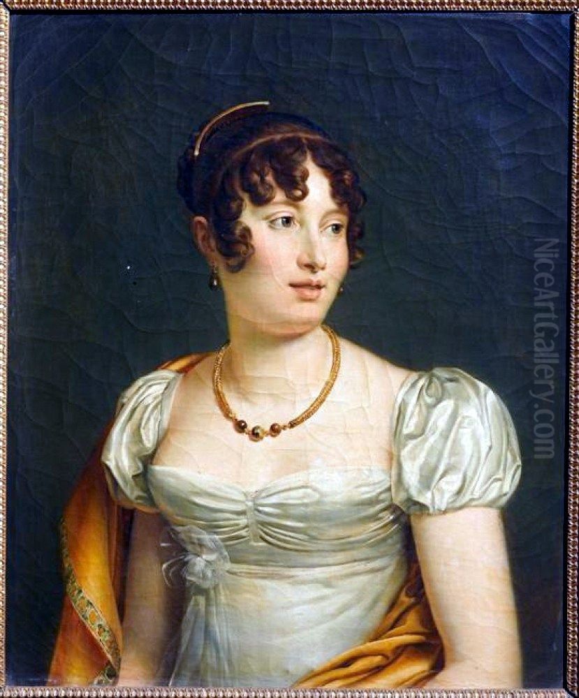 Portrait of Caroline Murat (1782-1839), Queen of Naples Oil Painting by Francois Gerard