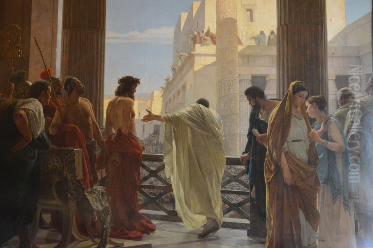 Ecce Homo(Behold the Man!) Oil Painting by Antonio Ciseri