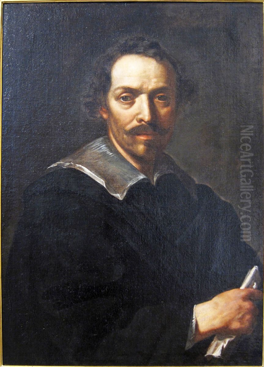 Self-portrait Oil Painting by Pietro da Cortona