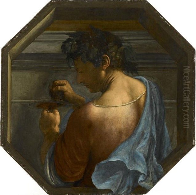 Allegory of Autumn Oil Painting by Angelo Caroselli