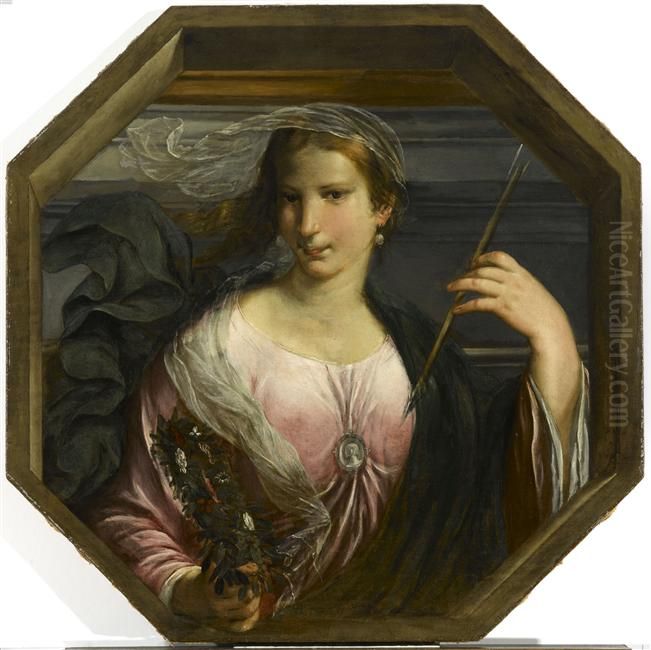 Allegory of Spring Oil Painting by Angelo Caroselli