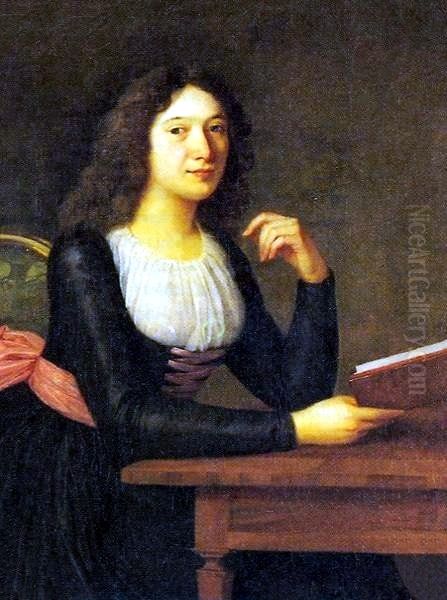 Portrait of Charlotte von Lengefeld Oil Painting by Ludovike Simanowiz