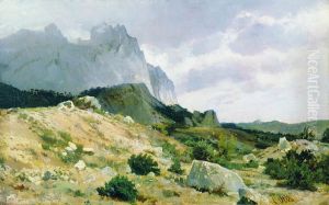The rocky landscape