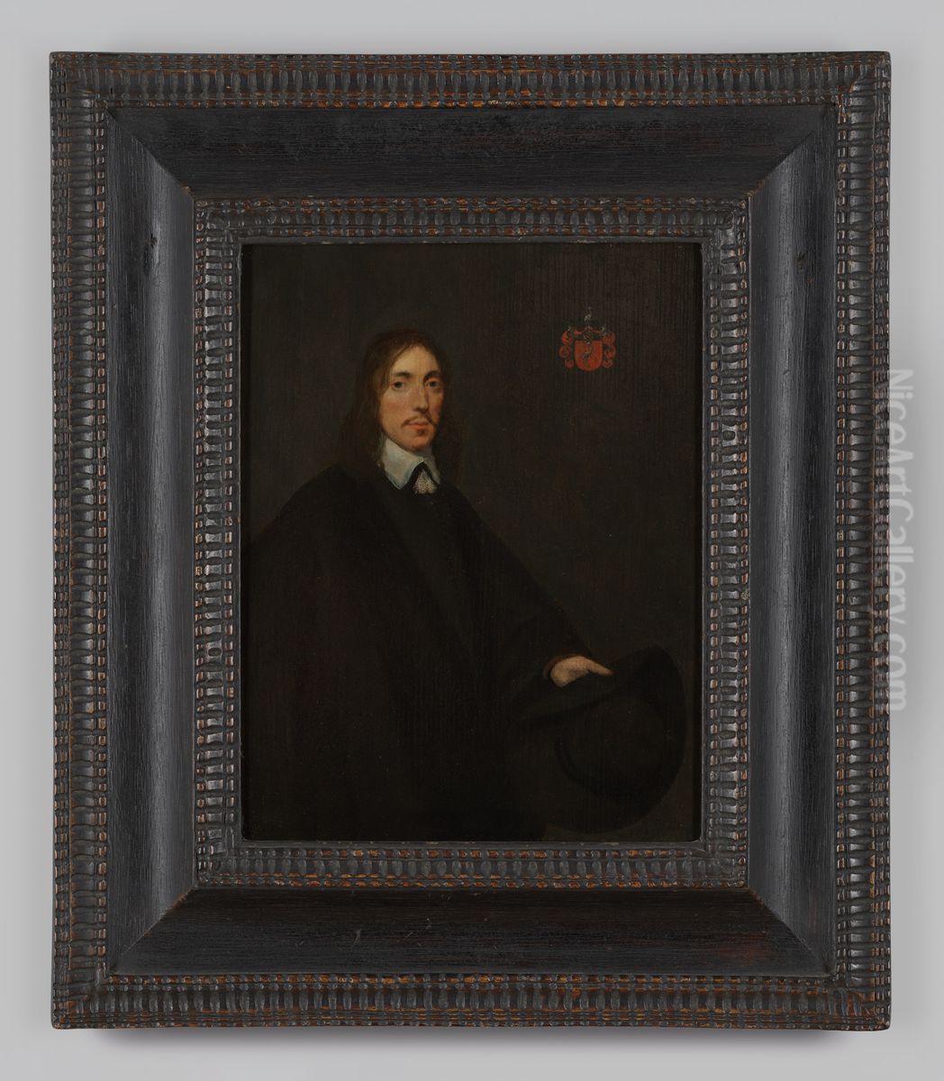 Portret van Willem Everwijn Oil Painting by Gerard Ter Borch