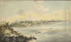 Water-colour painting of Tellicherry