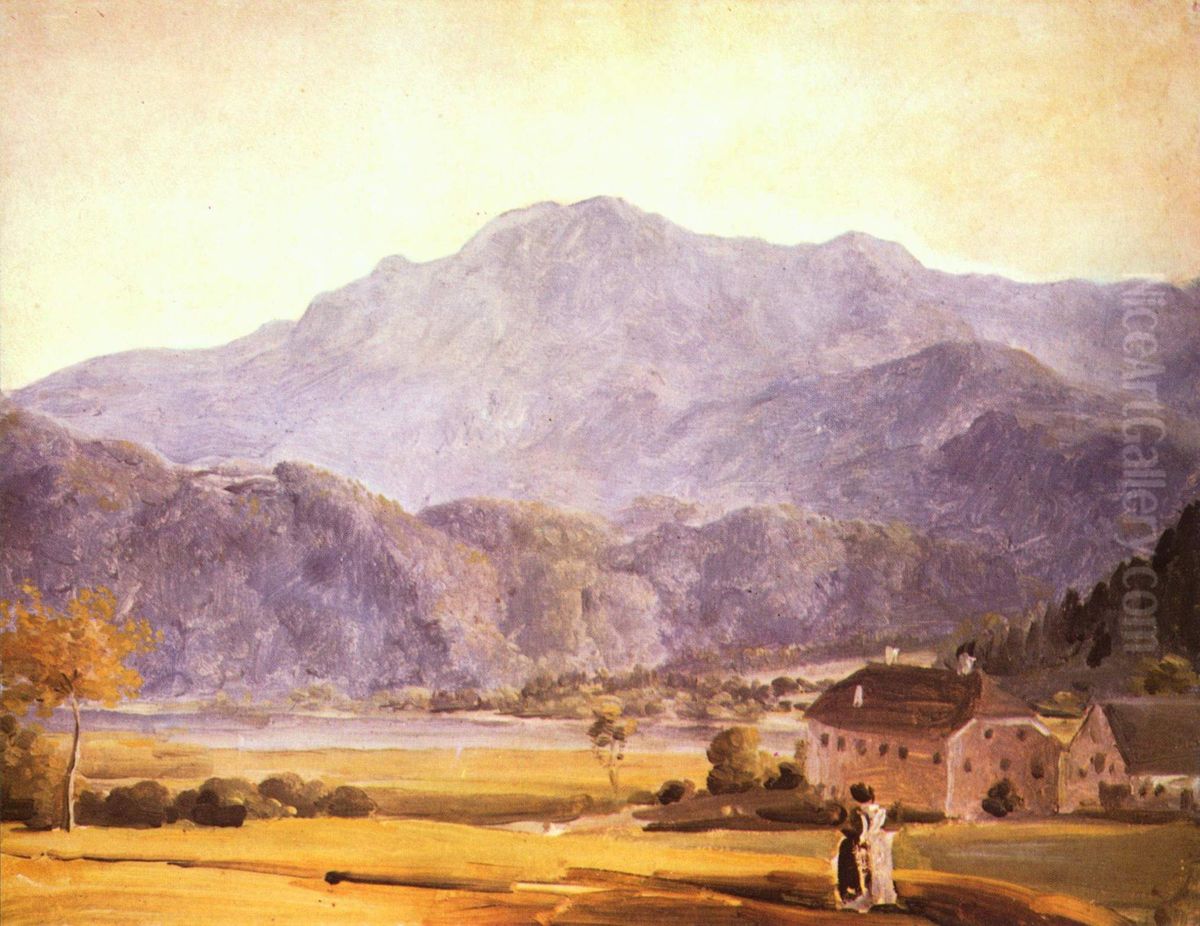 Landschaft mit Herzogstand und Heimgarten Oil Painting by Johann Georg von Dillis