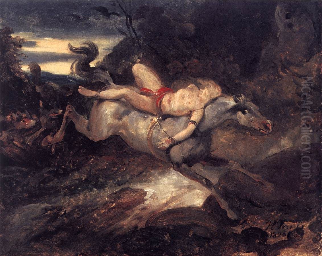 Mazeppa Oil Painting by Horace Vernet