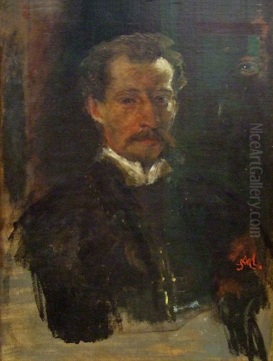 self-portrait Oil Painting by Hans von Marees