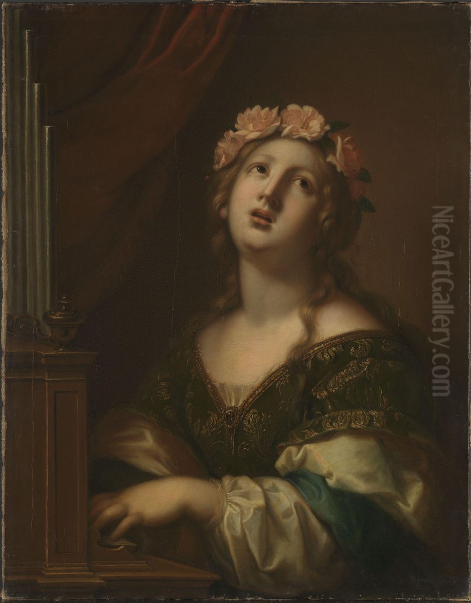 Saint Cecilia Oil Painting by Onorio Marinari