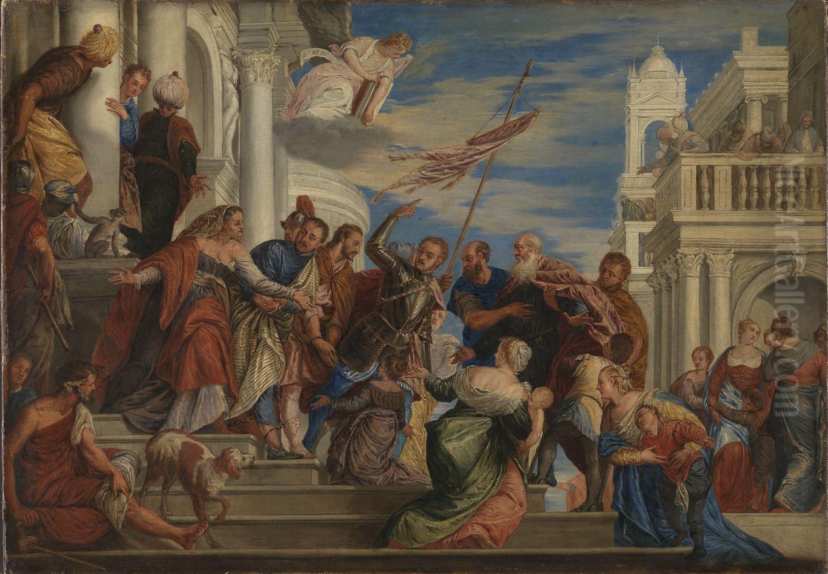 Saints Mark and Marcellinus being led to Martyrdom Oil Painting by Paolo Veronese (Caliari)