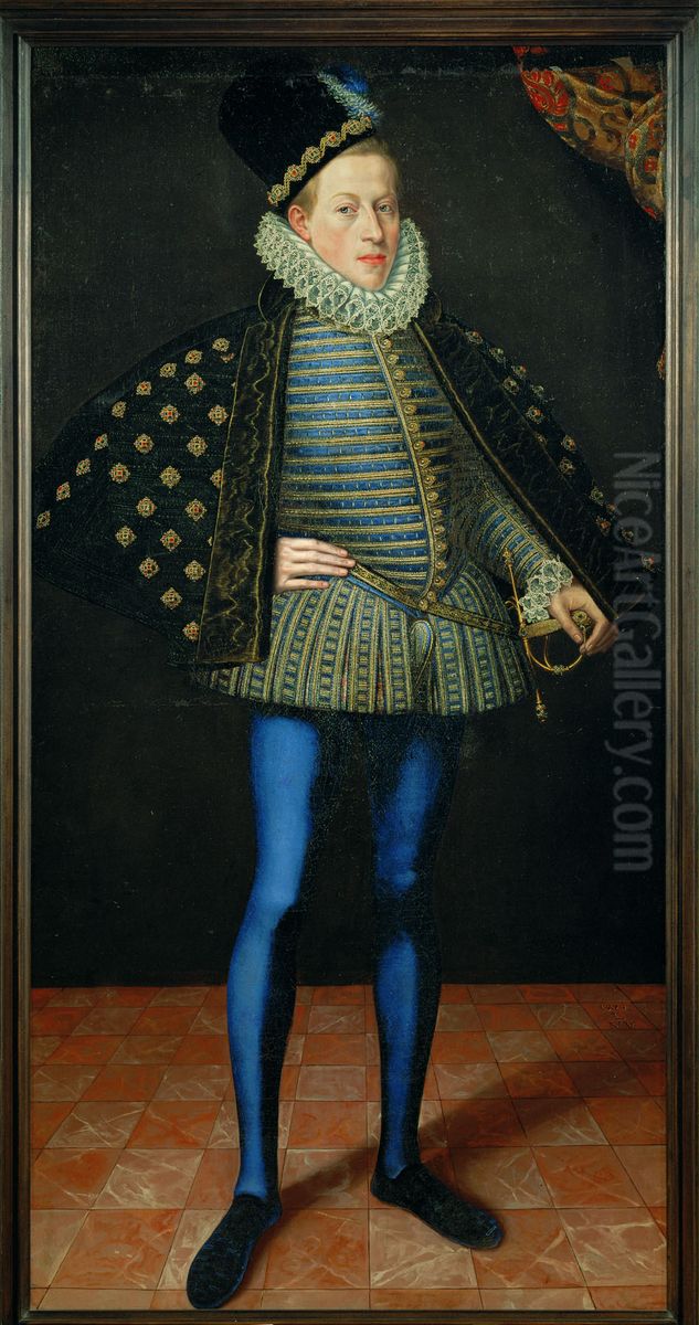 Portrait of Matthias II of Habsburg (1557-1619), the future Holy Roman Emperor Oil Painting by Lucas van Valckenborch