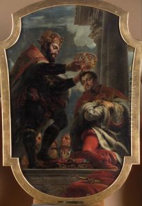 Charles V crowns Philip II