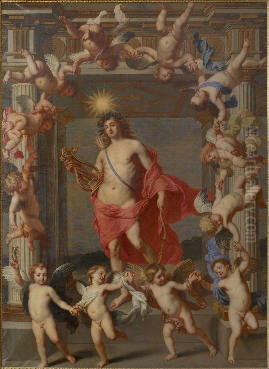 Allegorie des Tages Oil Painting by Jan van den Hoecke
