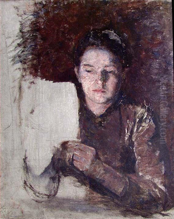 Study of Light Oil Painting by Signe Scheel