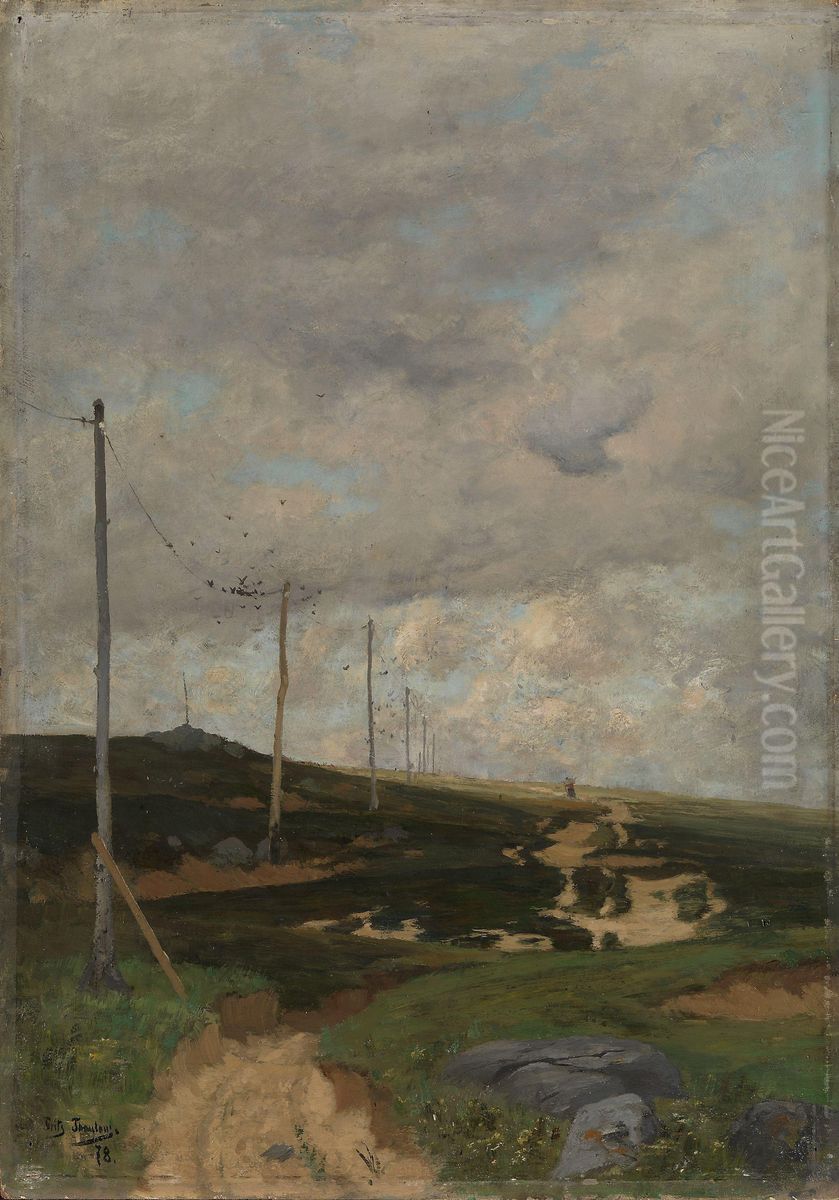 Fra Jaeren Oil Painting by Frits Thaulow