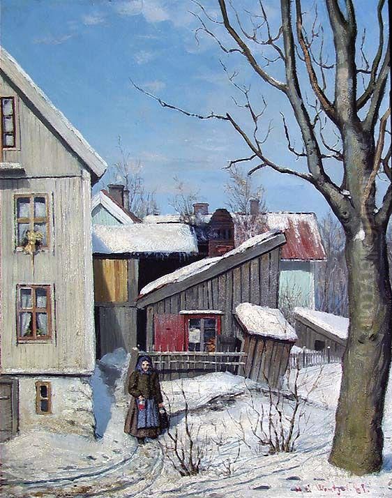 From Briskeby Oil Painting by Gustav Wentzel