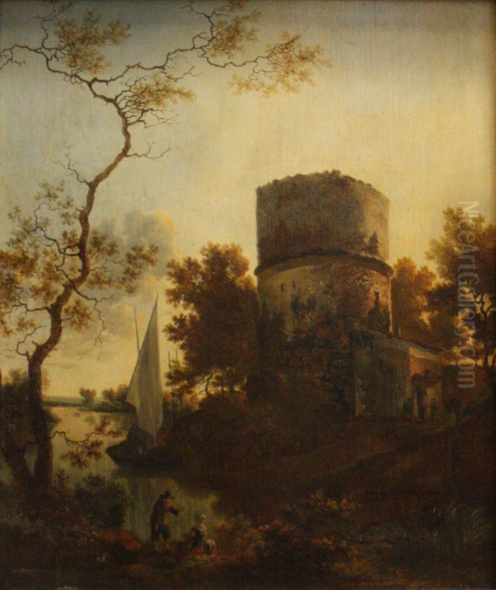 Landscape near Tivoli Oil Painting by Adam Pynacker