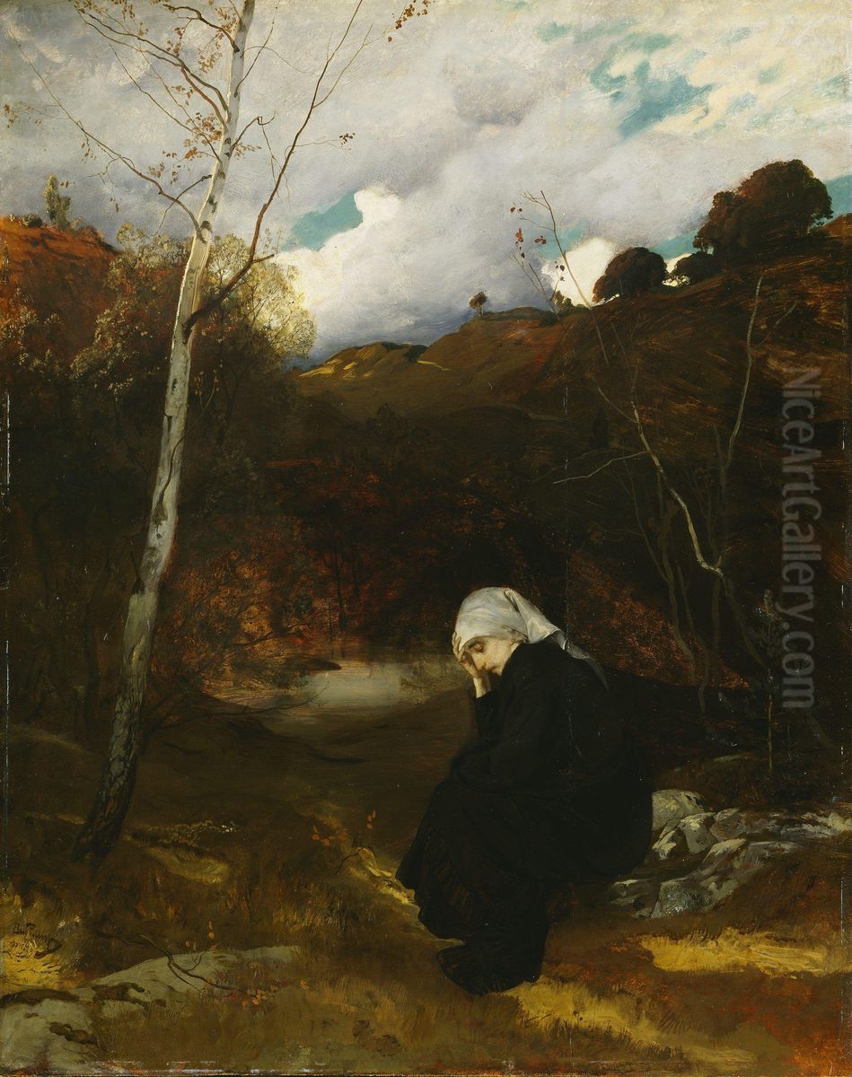 Andante. Autumn Evening at Ask Oil Painting by Eilif Peterssen