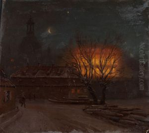 Winter Evening in Dresden