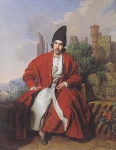 A Greek in a red coat A Greek in a red coat