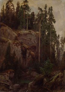 Landscape Study with a Precipice