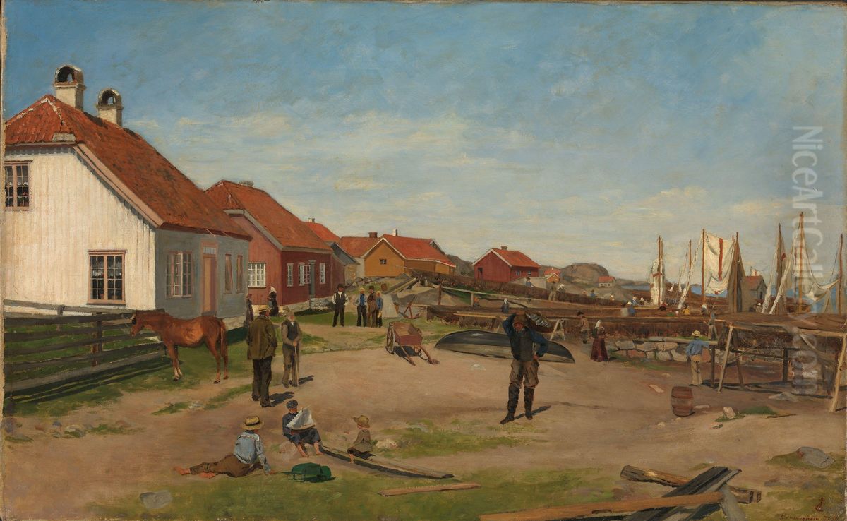 From Nevlunghavn Oil Painting by Annette Anker