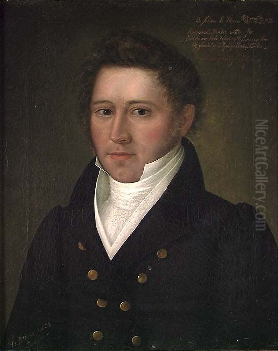 Portrait of Dr. Johan L. Storm Oil Painting by Frederik Petersen