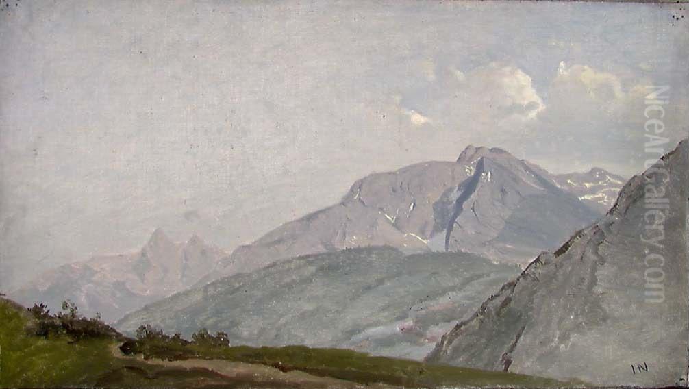 From Trischibel in Austria Oil Painting by Johan Martin Nielssen