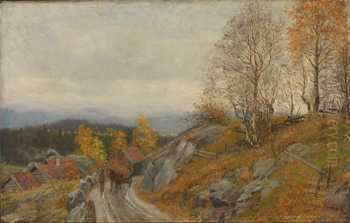 Fra Modum Oil Painting by Jorgen Sorensen