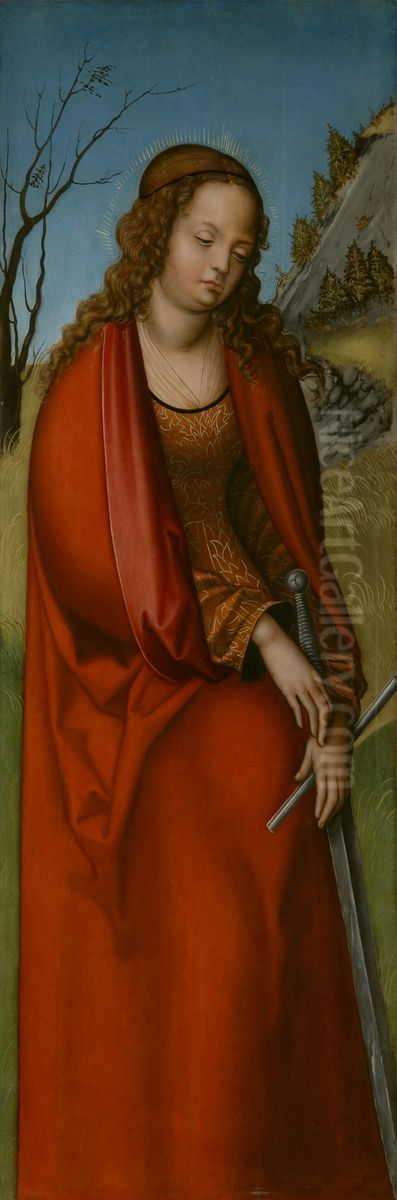 Hl. Katharina Oil Painting by Lucas Cranach the Elder