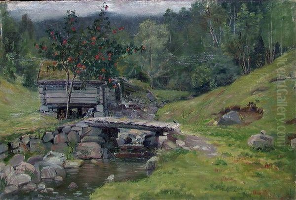 The Mill Oil Painting by Jorgen Sorensen